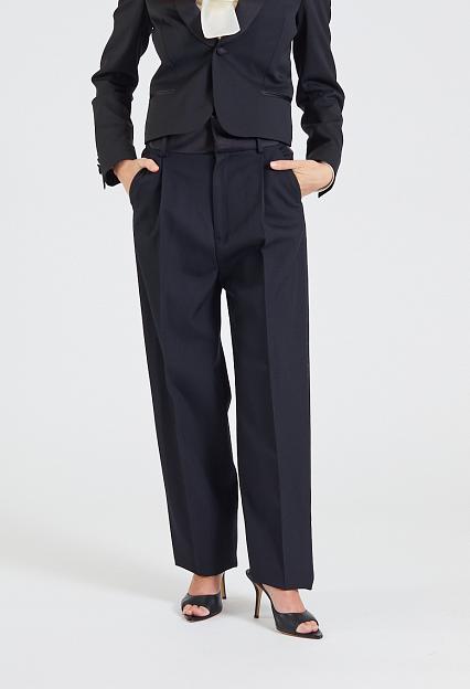 Filippa K High Waist Tuxedo Trousers Black